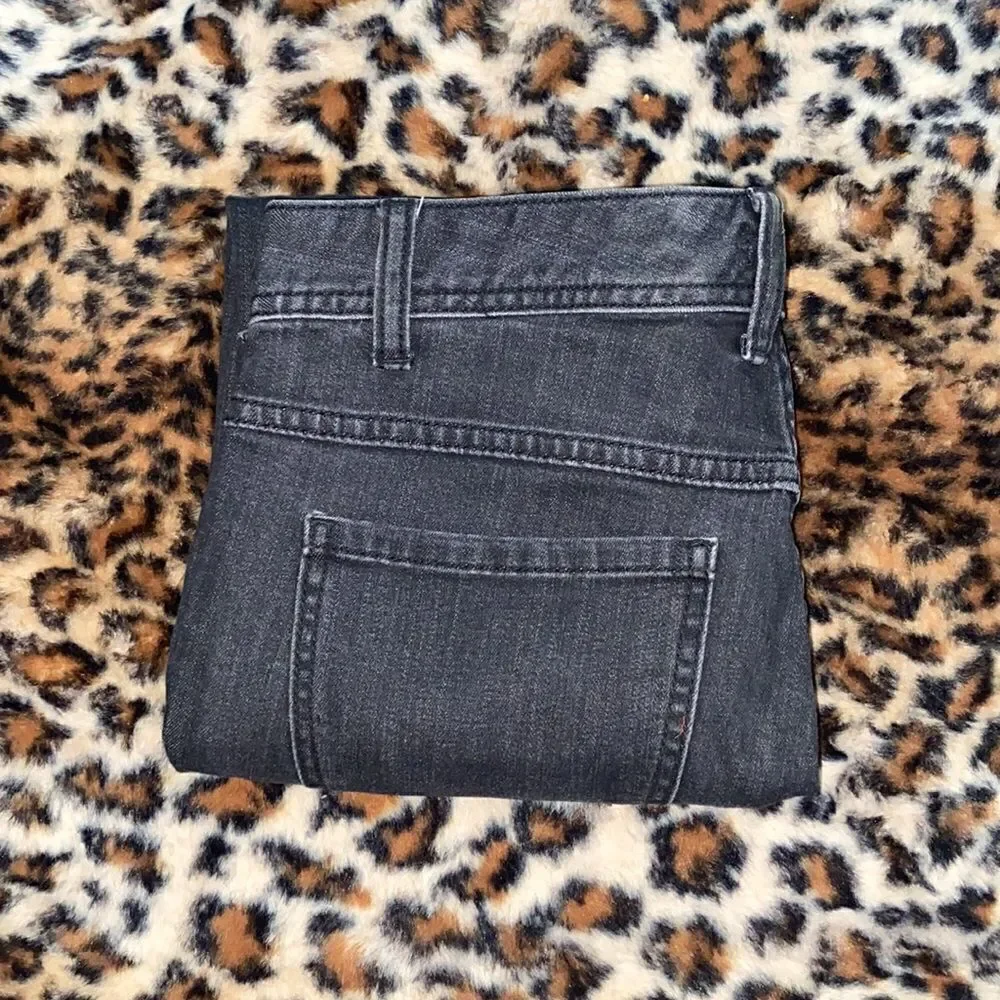 Free People Factory Faded Black Distressed Ripped Jeans